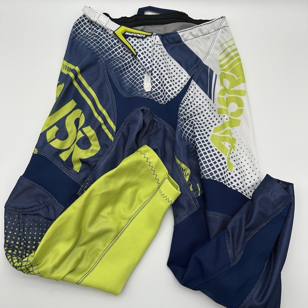 Answer Racing AR Syncron Biker Pants Mens 32 Neon Stretch Motocross OffRoad ANSR